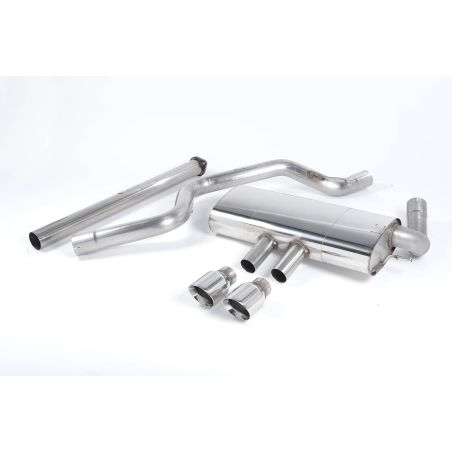 Ligne d'échappement Catback inox MILLTEK Ford Focus ST Mk3 2.0l EcoBoost 5 Portes (2012à2018) Embout Chrome