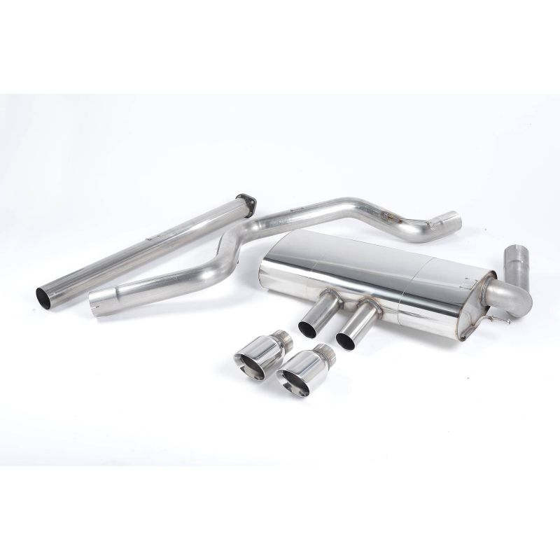Ligne d'échappement Catback inox MILLTEK Ford Focus ST Mk3 2.0l EcoBoost 5 Portes (2012à2018) Embout Chrome