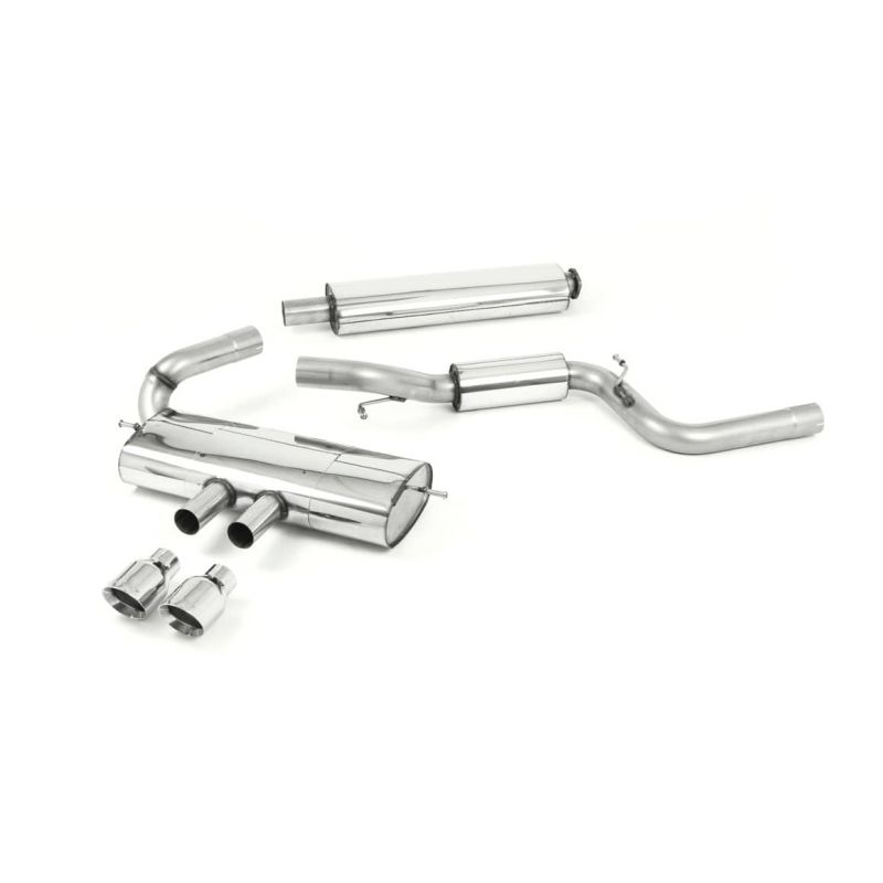 Ligne d'échappement Catback inox MILLTEK Ford Focus ST Mk3 2.0l EcoBoost 5 Portes (2012à2018) Embout Chrome