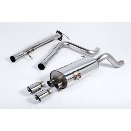 Ligne d'échappement Catback RACE inox MILLTEK Ford Fiesta Mk7/7.5 ST 1.6L EcoBoost 182Ch & ST200(2013à2017) Embout Chrome