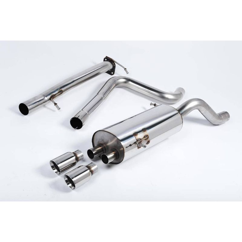 Ligne d'échappement Catback RACE inox MILLTEK Ford Fiesta Mk7/7.5 ST 1.6L EcoBoost 182Ch & ST200(2013à2017) Embout Chrome
