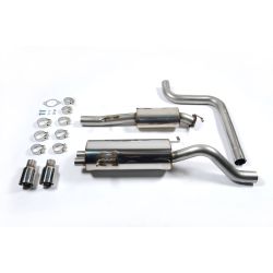 Ligne d'échappement Catback RACE inox MILLTEK Ford Fiesta Mk7/7.5 ST 1.6L EcoBoost 182Ch & ST200(2013à2017) Embout Chrome