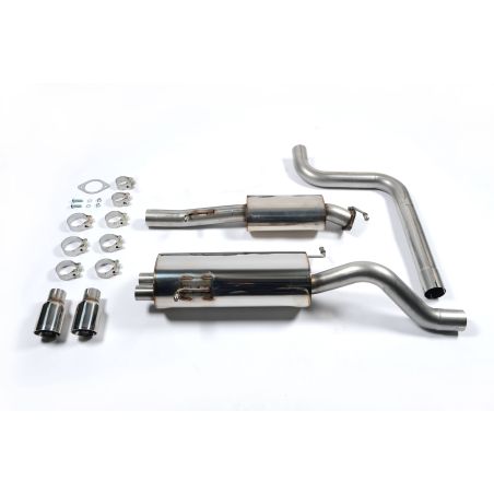 Ligne d'échappement Catback RACE inox MILLTEK Ford Fiesta Mk7/7.5 ST 1.6L EcoBoost 182Ch & ST200(2013à2017) Embout Chrome