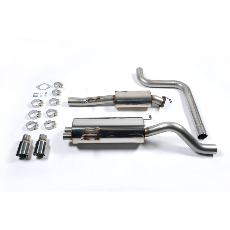 Ligne d'échappement Catback RACE inox MILLTEK Ford Fiesta Mk7/7.5 ST 1.6L EcoBoost 182Ch & ST200(2013à2017) Embout Chrome