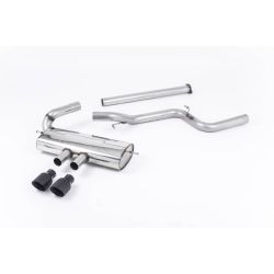 Ligne d'échappement Catback inox MILLTEK Ford Focus ST Mk3 2.0l EcoBoost 5 Portes (2012à2018) Embout Noir