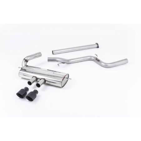 Ligne d'échappement Catback inox MILLTEK Ford Focus ST Mk3 2.0l EcoBoost 5 Portes (2012à2018) Embout Noir