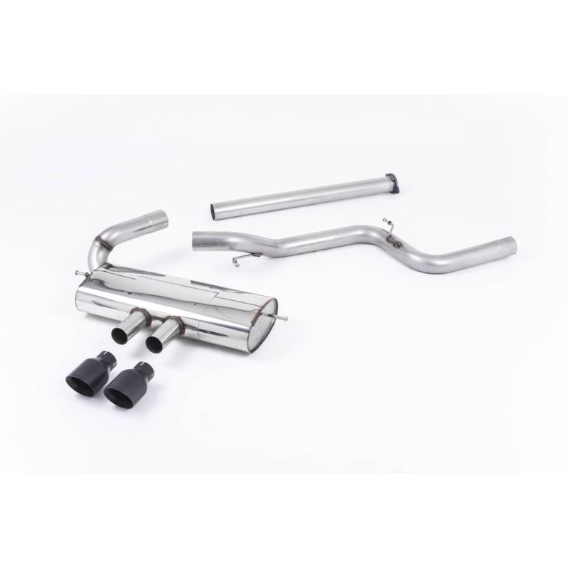 Ligne d'échappement Catback inox MILLTEK Ford Focus ST Mk3 2.0l EcoBoost 5 Portes (2012à2018) Embout Noir