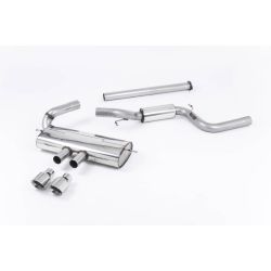 Ligne d'échappement Catback inox MILLTEK Ford Focus ST Mk3 2.0l EcoBoost 5 Portes (2012à2018) Embout Chrome