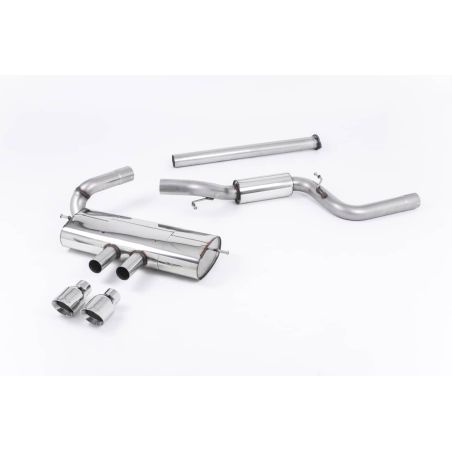 Ligne d'échappement Catback inox MILLTEK Ford Focus ST Mk3 2.0l EcoBoost 5 Portes (2012à2018) Embout Chrome