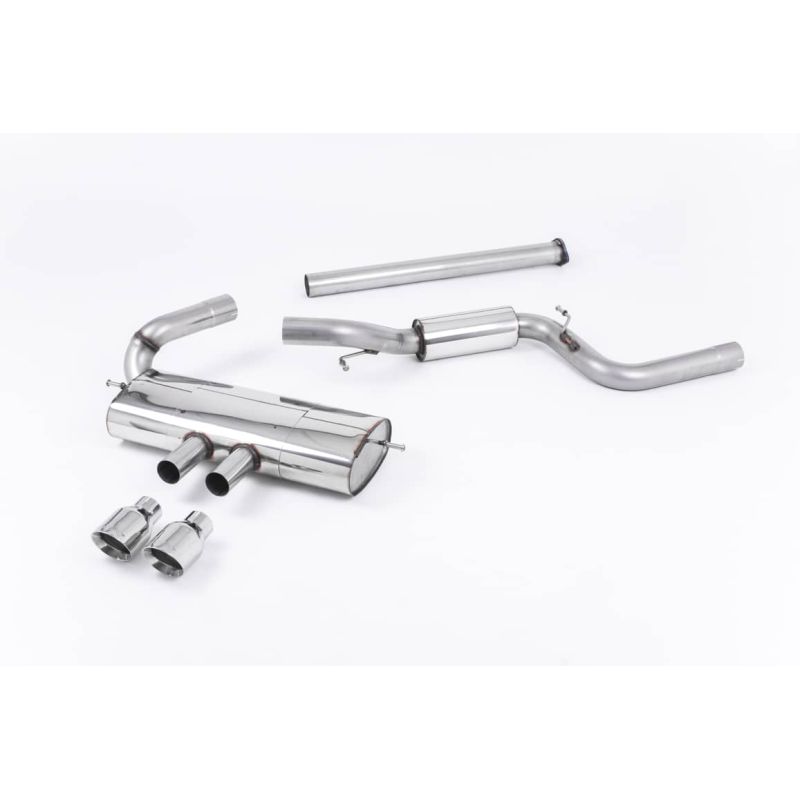Ligne d'échappement Catback inox MILLTEK Ford Focus ST Mk3 2.0l EcoBoost 5 Portes (2012à2018) Embout Chrome
