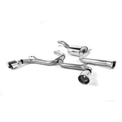 Ligne d'échappement Catback RACE inox MILLTEK Ford Focus ST 225 MK2(2005à2010) Embout Chrome