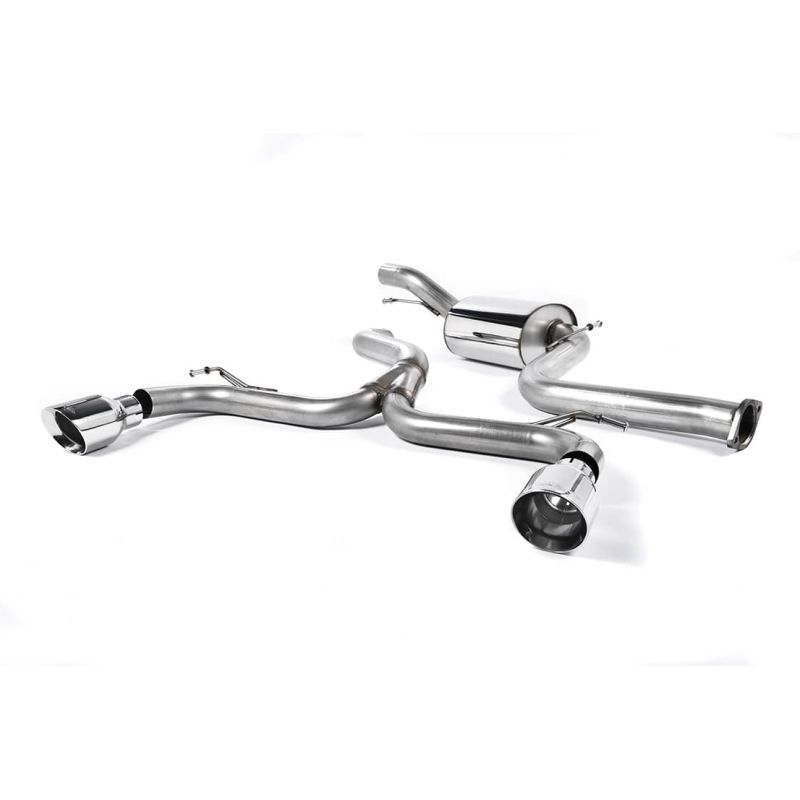 Ligne d'échappement Catback RACE inox MILLTEK Ford Focus ST 225 MK2(2005à2010) Embout Chrome