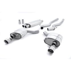 Ligne d'échappement Catback inox MILLTEK Ford Mustang 5.0 V8 GT (Fastback)(2015à2018) Embout Chrome