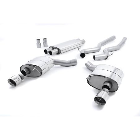 Ligne d'échappement Catback inox MILLTEK Ford Mustang 5.0 V8 GT (Fastback)(2015à2018) Embout Chrome
