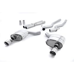 Ligne d'échappement Catback inox MILLTEK Ford Mustang 5.0 V8 GT (Fastback)(2015à2018) Embout Chrome