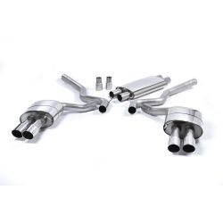 Ligne d'échappement Catback inox MILLTEK Ford Mustang 5.0 V8 GT (Fastback)(2015à2018) Embout Chrome