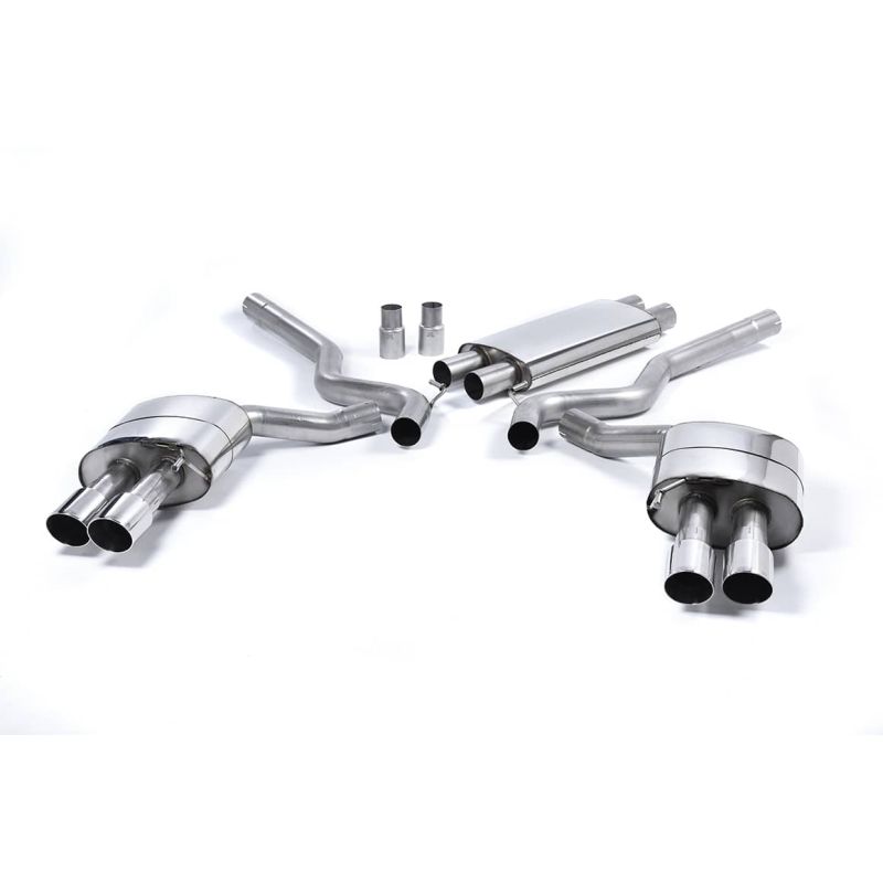 Ligne d'échappement Catback inox MILLTEK Ford Mustang 5.0 V8 GT (Fastback)(2015à2018) Embout Chrome
