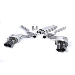 Ligne d'échappement Catback inox MILLTEK Ford Mustang 5.0 V8 GT (Fastback)(2015à2018) Embout Noir