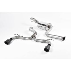 Ligne d'échappement Catback RACE inox MILLTEK Ford Focus ST 225 MK2(2005à2010) Embout Noir
