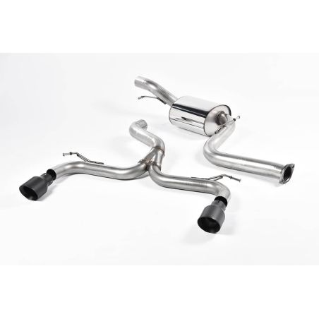 Ligne d'échappement Catback RACE inox MILLTEK Ford Focus ST 225 MK2(2005à2010) Embout Noir