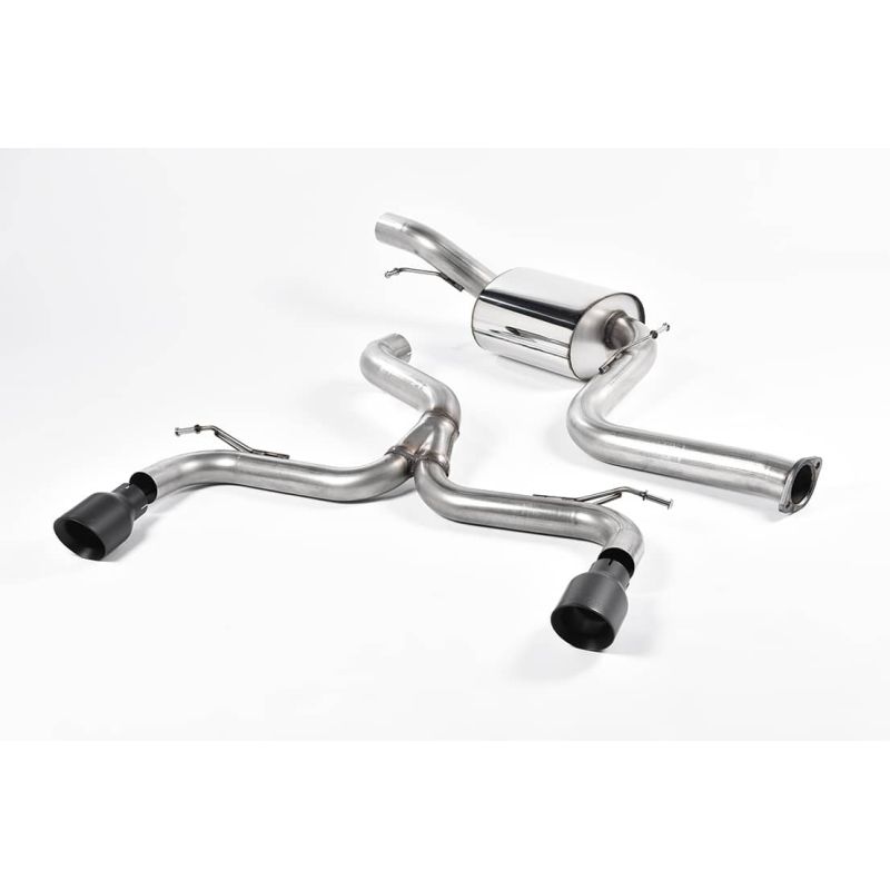 Ligne d'échappement Catback RACE inox MILLTEK Ford Focus ST 225 MK2(2005à2010) Embout Noir