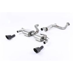Ligne d'échappement Catback inox MILLTEK Ford Focus RS MK2 2.5T 305Ch(2009à2010) Embout Noir