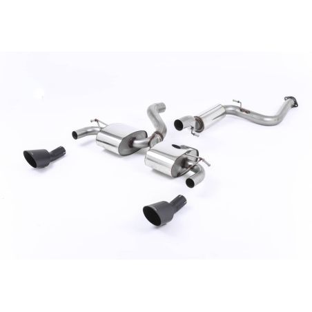 Ligne d'échappement Catback inox MILLTEK Ford Focus RS MK2 2.5T 305Ch(2009à2010) Embout Noir