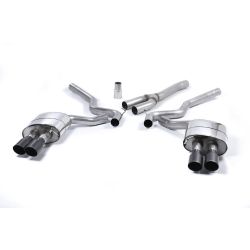 Ligne d'échappement Catback inox MILLTEK Ford Mustang 2.3 EcoBoost (Fastback)(2015à2018) Embout Noir