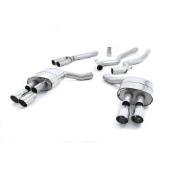 Ligne d'échappement Catback inox MILLTEK Ford Mustang 2.3 EcoBoost (Fastback)(2015à2018) Embout Chrome
