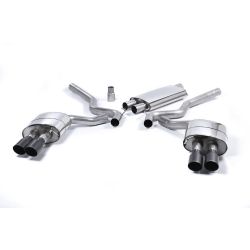 Ligne d'échappement Catback inox MILLTEK Ford Mustang 2.3 EcoBoost (Fastback)(2015à2018) Embout Noir