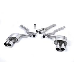 Ligne d'échappement Catback inox MILLTEK Ford Mustang 2.3 EcoBoost (Fastback)(2015à2018) Embout Chrome