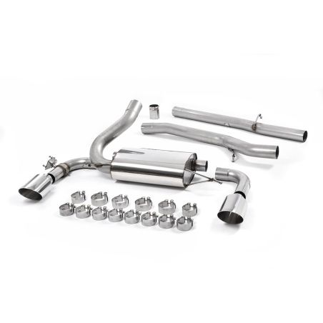 Ligne d'échappement Catback inox MILLTEK Ford Focus RS MK3 2.3l EcoBoost 5 Portes(2016à2018) Embout Chrome