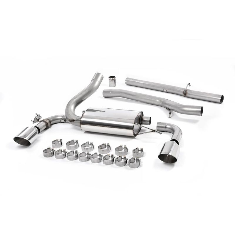 Ligne d'échappement Catback inox MILLTEK Ford Focus RS MK3 2.3l EcoBoost 5 Portes(2016à2018) Embout Chrome