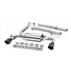 Ligne d'échappement Catback inox MILLTEK Ford Focus RS MK3 2.3l EcoBoost 5 Portes(2016à2018) Embout Noir