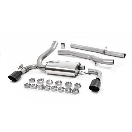 Ligne d'échappement Catback inox MILLTEK Ford Focus RS MK3 2.3l EcoBoost 5 Portes(2016à2018) Embout Noir
