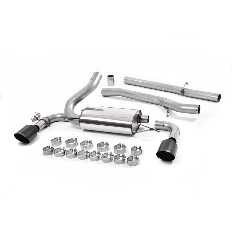 Ligne d'échappement Catback inox MILLTEK Ford Focus RS MK3 2.3l EcoBoost 5 Portes(2016à2018) Embout Noir