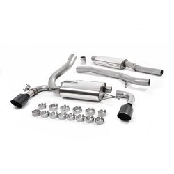 Ligne d'échappement Catback inox MILLTEK Ford Focus RS MK3 2.3l EcoBoost 5 Portes(2016à2018) Embout Noir