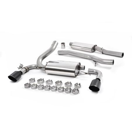 Ligne d'échappement Catback inox MILLTEK Ford Focus RS MK3 2.3l EcoBoost 5 Portes(2016à2018) Embout Noir