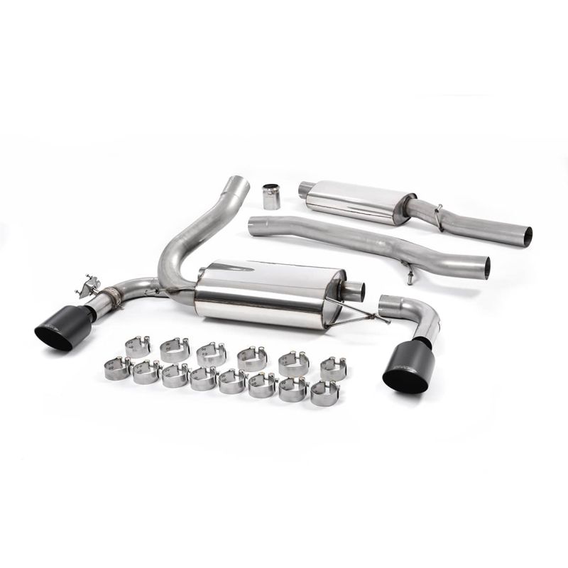 Ligne d'échappement Catback inox MILLTEK Ford Focus RS MK3 2.3l EcoBoost 5 Portes(2016à2018) Embout Noir