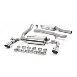 Ligne d'échappement Catback inox MILLTEK Ford Focus RS MK3 2.3l EcoBoost 5 Portes(2016à2018) Embout Chrome