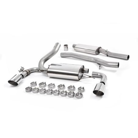 Ligne d'échappement Catback inox MILLTEK Ford Focus RS MK3 2.3l EcoBoost 5 Portes(2016à2018) Embout Chrome