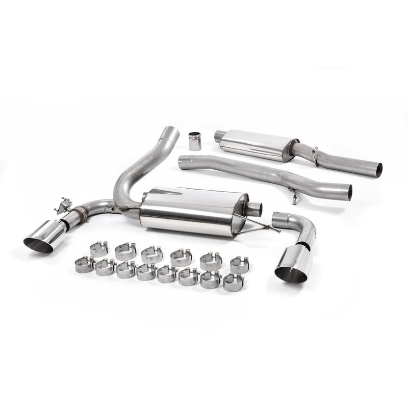 Ligne d'échappement Catback inox MILLTEK Ford Focus RS MK3 2.3l EcoBoost 5 Portes(2016à2018) Embout Chrome