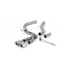 Ligne d'échappement Catback inox MILLTEK Ford Focus ST MK3 2.0l TDCi 5 Portes Hatchback (Diesel)(2012à2018) Embout Chrome