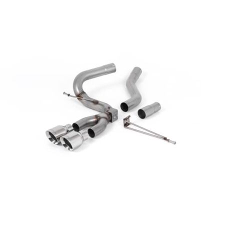 Ligne d'échappement Catback inox MILLTEK Ford Focus ST MK3 2.0l TDCi 5 Portes Hatchback (Diesel)(2012à2018) Embout Chrome