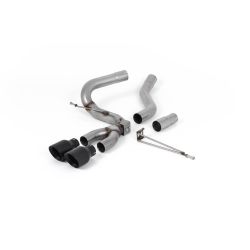 Ligne d'échappement Catback inox MILLTEK Ford Focus ST MK3 2.0l TDCi 5 Portes Hatchback (Diesel)(2012à2018) Embout Noir