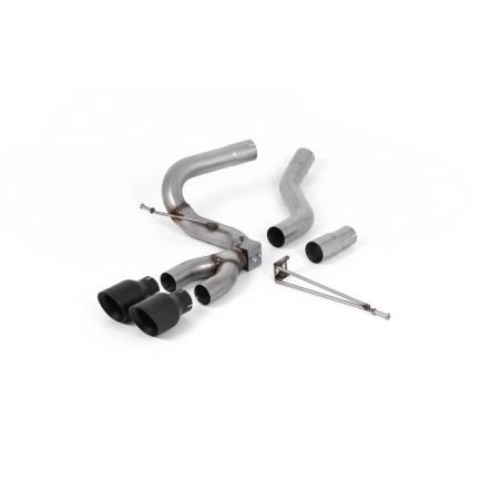 Ligne d'échappement Catback inox MILLTEK Ford Focus ST MK3 2.0l TDCi 5 Portes Hatchback (Diesel)(2012à2018) Embout Noir