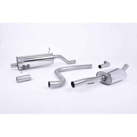 Ligne d'échappement Catback inox MILLTEK Ford Fiesta Mk8 1.0T EcoBoost ST-Line -Sans FAP(2017à2019) Embout Carbone