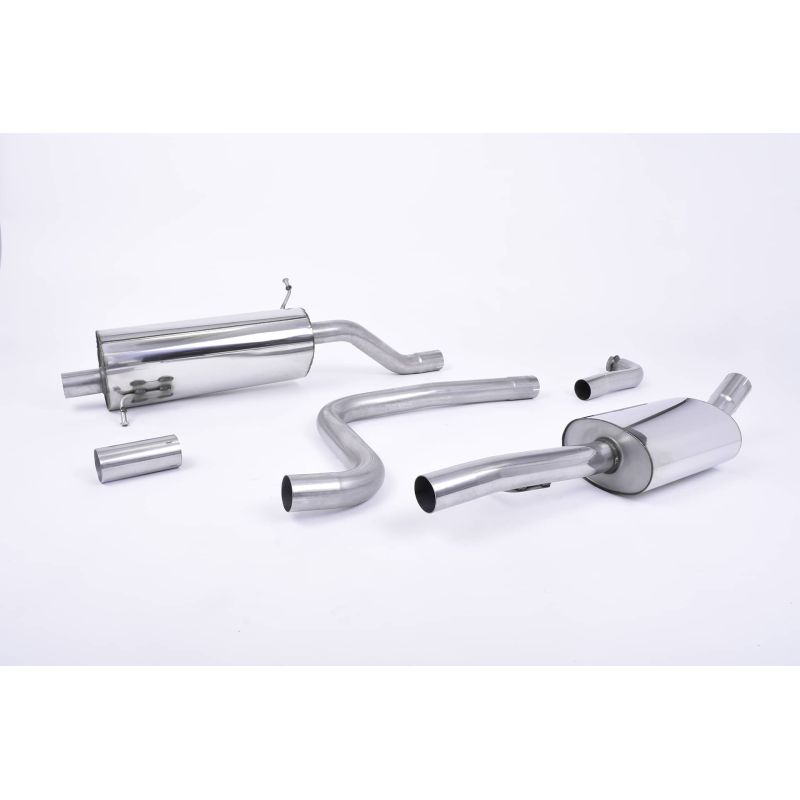 Ligne d'échappement Catback inox MILLTEK Ford Fiesta Mk8 1.0T EcoBoost ST-Line -Sans FAP(2017à2019) Embout Carbone