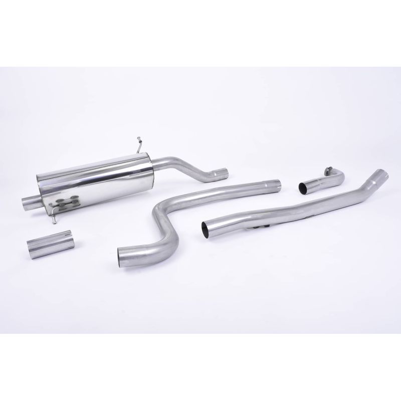 Ligne d'échappement Catback inox MILLTEK Ford Fiesta Mk8 1.0T EcoBoost ST-Line -Sans FAP(2017à2019) Embout Chrome