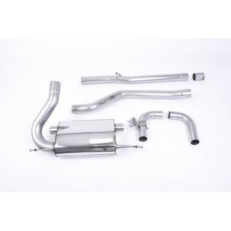 Ligne d'échappement Catback inox MILLTEK Ford Focus RS MK3 2.3l EcoBoost 5 Portes(2016à2018) Embout Carbone